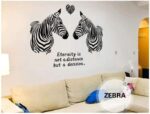 Home creative wall decoration stickers, warm lovers zebra wallpaper SK9040 - Image 5