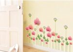 Oren Empower Pink Plants PVC Vinyl Wall Stickers Ay7205 - Image 3