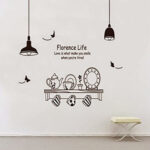 SYGA Light, Plates, cupskitchen utencils Decals Design Wall Stickers size 60x90 ay9139 - Image 2
