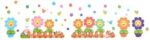 Flower Fence Design Removable Wall Sticker DIY Wallpaper dlx516w - Image 3