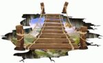 Cheap Wall Stickers 60X90 Xl8129 Wood Bridge Floor Walstiker Wallsticker Guaranteed Ori - Image 5