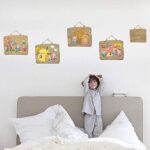 Wall Sticker The Three Little Pigs Children's Home Decor Living Room Bedroom Door Girls Kids Rooms DIY Wall Decals size 60x90 sk9261