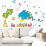 Ocean Park Children's Room Background Wall Cartoon Sticker Decoration Wall Stickers LD2032 - Image 3