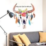 Abstract Floral & Feather Decor/Wall Art- XY8045 - Image 5