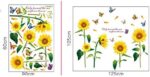 LM868 Sunflower butterfly Wall Stickers Wall Decals - Image 9