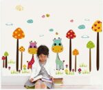 Cute deer wall stickers for kids rooms home decor cartoon animals wall decals DIY mural art poster size 50x70 ay7231 - Image 3