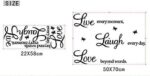 Live Every Moment, Laugh Every Day, Love Beyond Words, Wall Decal Motivational Sticker, Family Inspirational Wall - Image 6