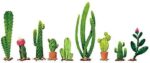 Wall Stickers 2pcs Fresh Cactus Green Plant Decal - Image 8