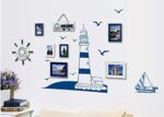 Lighthouse, Boat Wall Decal, Nautical Stickers, Ocean, Seaside, Seashore, Living Room, - Image 3