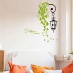 Jm8312 Studio Briana Fresh Green Creeper with Hanging Lamp Wall Sticker - Image 3