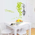 ay7183 street leaves wall decal wallsticker decoration 50x70cm - Image 5