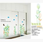 Xys8141 Fresh flowers wall and skirting balcony balcony removable decoration background room decor screw - Image 2