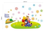 Winnie the Pooh and Friends Hug Together Friendly Art Wall Stickers Removable for House Home Nursery Kids Baby Boys Girls Room Wall Stick Decor size 60x90 dlx126l - Image 5
