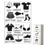 Srkin Clothing Label Sticker | Removable Wardrobe Wall Clothing Classification Decor, Creative Life Label Vinyl Sticker for Adults, Female, Male, Children, Bedroom Ay1101 Size 50x35cm - Image 6