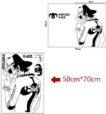 Ay7228 Cartoon Wall Stickers One Piece Hat Dormitory Put Fire Boxing, Ace Porch Bedroom Wall Stickers - Image 7