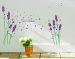 Purple Lavender Flower Wall Stickers Mj9502 - Image 9