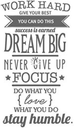 Inspirational Wall Stickers Office Room Decoration Never Give Up Work Dreams Inspirational Quotes Wall Stickers 78X40Cm - Image 3