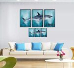 sAMHEZ HM92012 JAWS FRAME 3D DEEP BLUE SEA WALLSTICKER WALL STICKER - Image 5