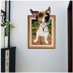 Plus Nao Wall Sticker Dog Photo Frame Picture Frame Trick Art 3D 3D 3D Flying, - Image 2