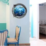 Etiqueta De La Pared Buscando A Nemo Portas De Buey Etiqueta De La Pared Decoraciones Para El Hogar Niños Sealife Coral Tiburón Pescado Barco Escotillas Decoración De La Pared Regalo De Los Niños - Image 2