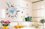 SAMHEZ AY9187 Arround The World Wall Sticker [60 x 90 cm] - Image 3