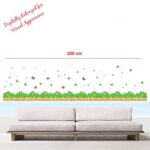 StickMe 'Garden Fence with Greenery, Butterlies and Flowers Wall Sticker' - SM1008 (PVC Vinyl - 200Cm X 80 cm) - Image 3