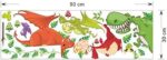 Cartoon Dinosaur World Self-Adhesive Paper Wardrobe Animal Children Room Decorative Wall Stickers- - Image 5