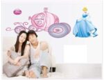 Cinderella Wall Stickers for Children's Rooms, Wallpaper Stickers, Wall Decals, Interior Stickers, Cute, Birthday, Disney Characters, Removable - Image 3