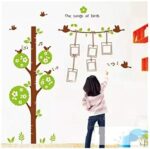 Sweet Memory Character Tree and Green Leafs of Nine Picture Frame and Two Birds for Home Wall - Image 3