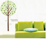 PVC Wall Stickers Wall Decals Green Love Tree - Image 3