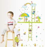 Creative cartoon character aerial staircase child height wall Sticker - Image 3