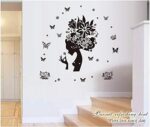Wall Decal Sticker On The Removable Stickers Black Rose Girl Mural Paster Kids Rooms DM5700018 - Image 4