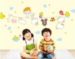 Ay7115 Clothes Hanger Birds Sticker DIY Removable Cartoon Art Vinyl Home Wall Stickers - Image 4
