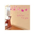 Red Love Hollow Heart Skirting Lines Wall StickerAy7202 - Image 5