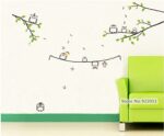 JM7246 Owls lovely tree Kids vinyl wall sticker for kids rooms home decor decals adesivos de parede stickers - Image 2