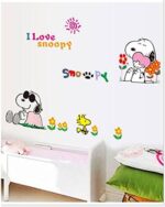 Cute Snoopy Cartoon Animation Wall Stickers Children's Room ay7138 - Image 5