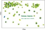 Green Maple Leaves and Butterflies Wall Decals, Living Room Bedroom Removable Wall Stickers Mural size 60x90  ay9145 - Image 4