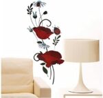 LD2035 Poppies Wall Sticker Decals Home Decoration Stylish Modern Flowers Living Room Bedroom Decoration Kitchen - Image 5