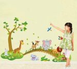 Jungle Animal Wall Sticker Living Room Home Decoration Kid Bedroom Wallpaper 1PC - Image 7