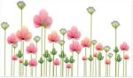 Ay928 China Supplier Removable Beautiful Flower Vinyl Wall Paper Sticker For Room Decoration - Image 6