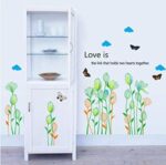 Xys8141 Fresh flowers wall and skirting balcony balcony removable decoration background room decor screw