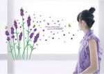 Purple Lavender Flower Wall Stickers Mj9502 - Image 7