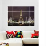 l Huaduo Modern Removable Wall Stickers 3D Window View Large Eiffel Tower Sydney Greek Night City For Living Room Bedroom Home Decoration size 50x70 ay8014axl - Image 3
