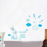 I have a dream Hand-Drawn style rabbit High quality DIY Decorate Wall Decal Sticker Decor for Kids Home Nursery Room for Children's Bedroom size 50x70 ay7038 - Image 4