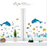Xy8047 GlobalNiche® Sea Ocean Animal Dolphin Fish Wall Window Decor Vinyl Decal Kid Rome Sticker - Image 6