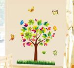 Mj9007 Wall Sticker Colorful Butterfly Tree Bird PVC Wallpaper Art Home Decal for Kid's Room - Image 4