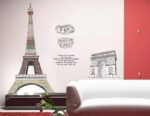 France Eiffel Tower Wall Sticker with quotes AY1930 - Image 6