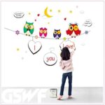 Ay641 DesignCreations PVC Vinyl 'Colorful Owls Wall Sticker - Image 2