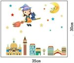Glow In The Dark Planet & Stars Wall Stickers, girl moon for Wall Decor, Perfect for Children Kid and Play Rooms wallpaper - Image 6