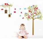 Kid's Tree with Birdcage Paper DIY Decals size 60x90 ay9097 - Image 5